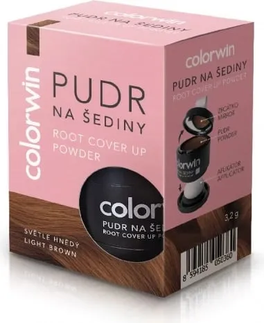 Pluhur për flokë Colorwin për regrowth dhe volum, light brown, 3.2g - 1