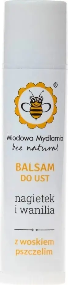 Balsam për buzë për femra Miodowa Mydlarnia Calendula and Vanilla, 4.5ml