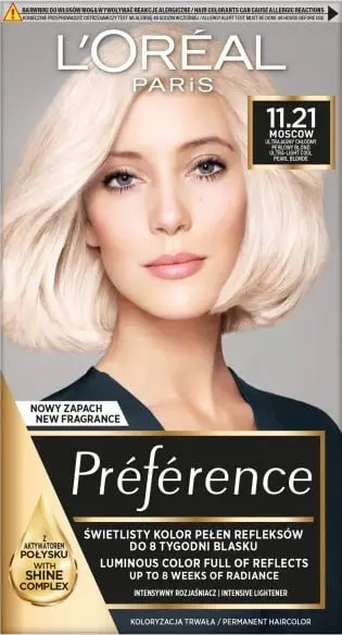 Ngjyrë flokësh L’Oréal Preference, 11.21, ultra e hapur, bionde