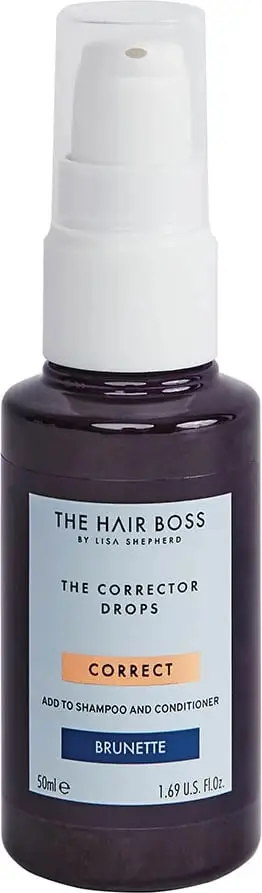 Pikatore për korrigjim ngjyre flokësh për femra The Hair Boss The Corrector Drops Brunette 50ml