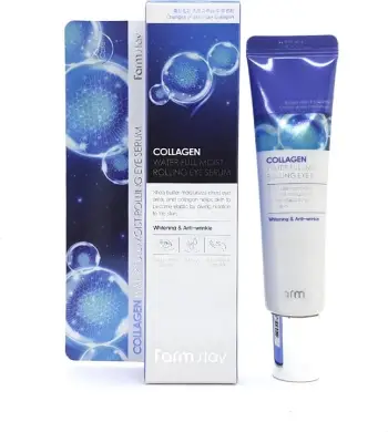 Serum për sy Farmstay Collagen, me kokë rrotulluese, 25ml
