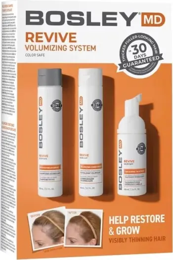 Set për flokë për femra BosleyMD Revive (shampo 150ml, balsam 150ml, shkumë 100ml)
