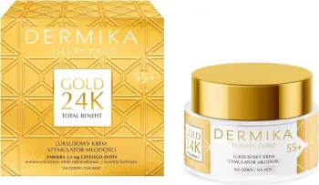Krem fytyre për femra Dermika Luxury Gold 24K Total Benefit 55+, 50ml