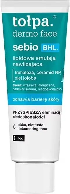 Emulsion hidratues për fytyrë Tołpa Dermo Face Sebio BHL Lipid për femra 40ml
