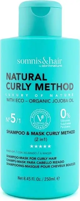 Shampon dhe maskë 2-në-1 për femra Somnis&Hair Natural Curly Method 250ml