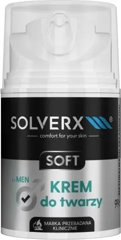 Krem fytyre Solverx Soft Face Cream For Men, 50 ml, për meshkuj
