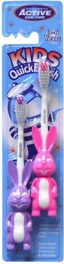Furçë dhëmbësh për fëmijë Active Oral Care Quick Brush 3-6 vjeç, 2 copë - 1