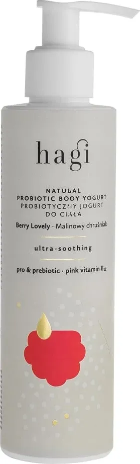 Jogurt trupi për femra Hagi Probiotic Body Yogurt Raspberry Cherry, 200ml - 1