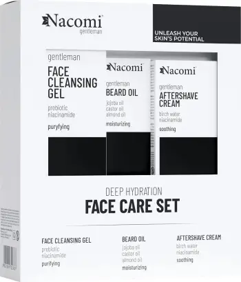 Set për fytyrë dhe mjekër për meshkuj Nacomi Gentleman, 3 produkte