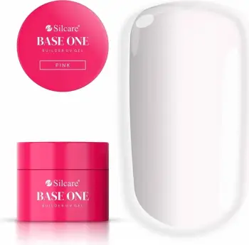 Xhel ndërtues për thonj Silcare Base One Pink për femra, pink, 50g