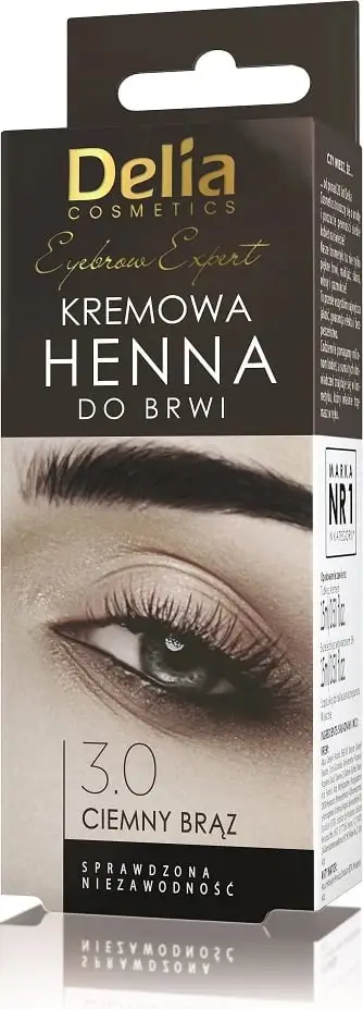 Ngjyrë për vetulla Delia Henna, nr. 3.0, 15 ml, e kaftë