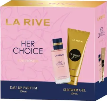 Set për femra La Rive Her Choice, EDP 100 ml + xhel dushi 100 ml