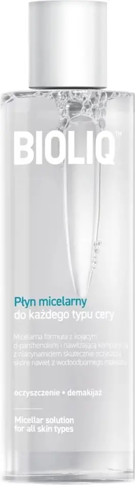 Lëng micelar BioliQ Clean, për çdo lloj lëkure, 200 ml, transparent