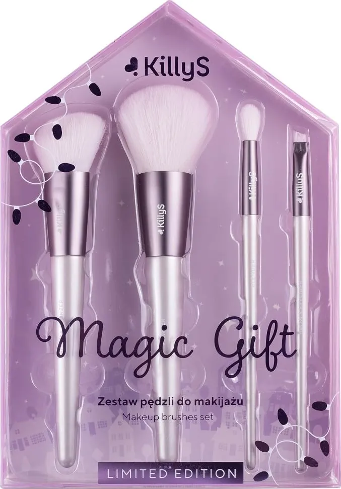 Set brushash për grim KillyS Magic Gift Set për femra, 4 copë - 1