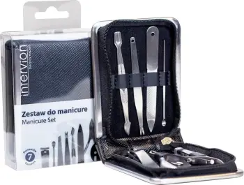 Set për manikyr Inter Vion 7 pjesë, e zezë
