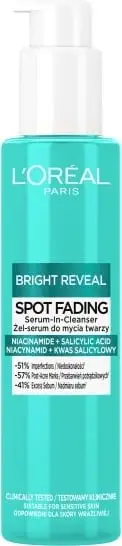 Xhel-serum për pastrim fytyre L'Oreal Paris Bright Reveal për femra 150ml