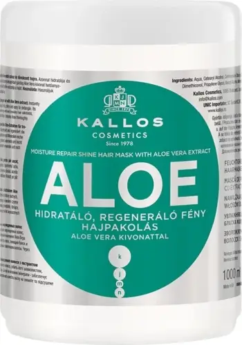Maskë për flokë për femra Kallos Aloe Moisture Repair Shine, 1000ml