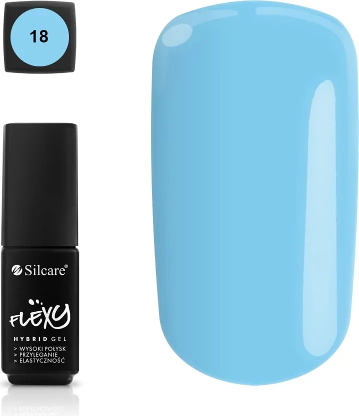 Llak për thonj Silcare Flexy Hybrid Gel 18, 4.5g - 1