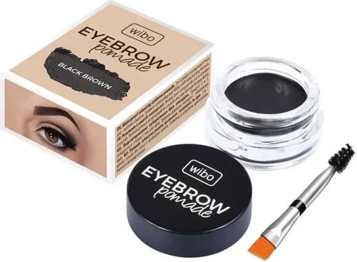 Pomadë për vetulla Wibo Eyebrow Pomade waterproof 3 Black Brown 6g - 1
