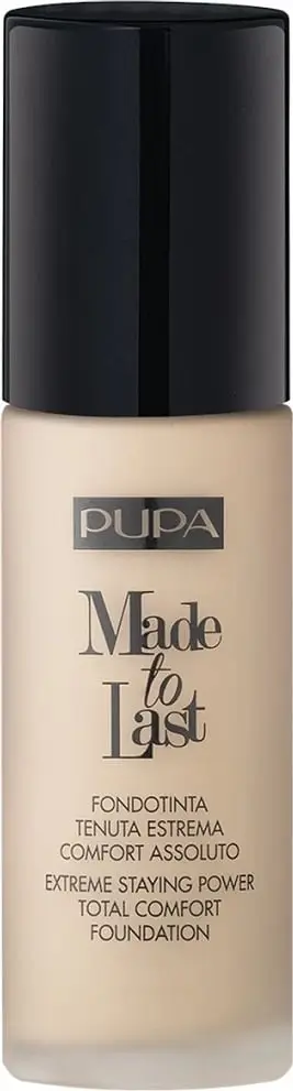 Fondatinë Pupa Milano Made To Last Total Comfort Foundation për femra 001 Light Ivory 30ml