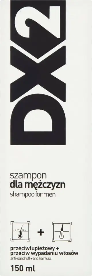 Shampon kundër zbokthit dhe rënies së flokëve për meshkuj DX2, 150ml