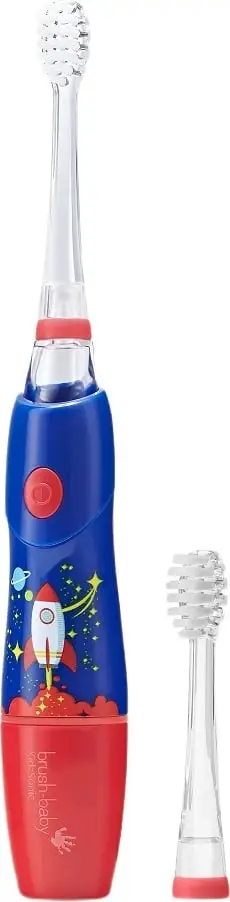 Furçë dhëmbësh elektrike Brush Baby KidzSonic Rocket, për fëmijë 3+, vibrim sonik, drita LED shumëngjyrëshe