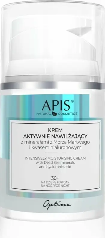 Krem hidratues për fytyrë për femra APIS Active Moisturizing me Minerale të Detit të Vdekur dhe Acid Hialuronik, 50ml