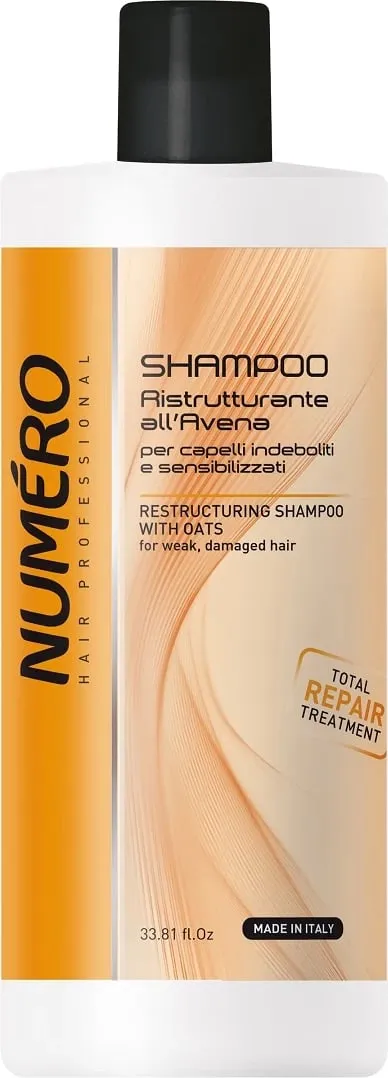 Shampon për femra NUMERO Restructuring me tërshërë, 1000ml - 1