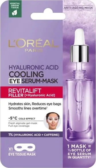 Serum për sy L’Oreal Paris Revitalift Filler Hyaluronic Acid, me efekt ftohës, 11g