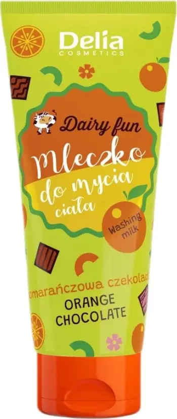 Qumësht trupi për dush Delia Dairy Fun për femra portokall & çokollatë 200ml