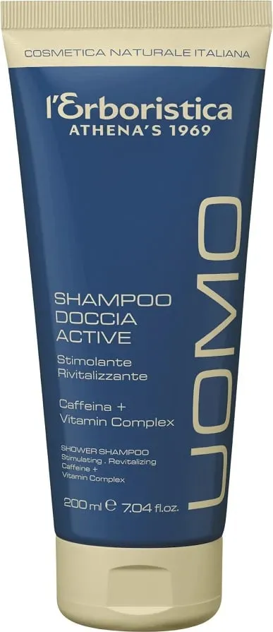 Xhel dushi 2n1 për meshkuj L'Erboristica Uomo Active Stimulating-Rejuvenating, 200ml - 1
