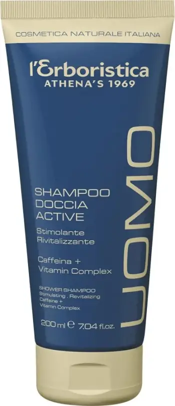 Xhel dushi 2n1 për meshkuj L'Erboristica Uomo Active Stimulating-Rejuvenating, 200ml
