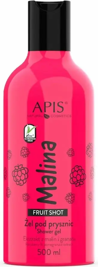 Xhel për dush për femra APIS Fruit Shot Raspberry 500ml