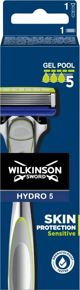 Brisk rroje për meshkuj Wilkinson Sword Razor + 1 Hydro 5 Skin Protection Sensitive