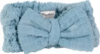 Rrip flokësh mikrofibër Nacomi Microfiber Hairband, elastik, blu