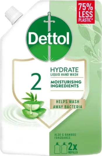 Sapun i lëngshëm për duar Dettol Aloe and Bamboo mbushje 500ml