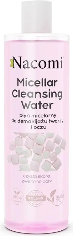 Ujë micellar për heqjen e grimit Nacomi, 400 ml