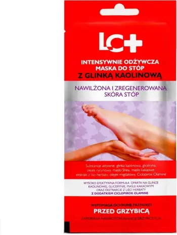 Maskë këmbësh për femra LC+ Intensively Nourishing me argjilë kaolin 35ml