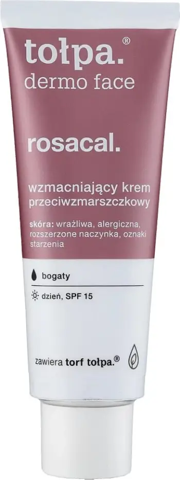 Krem dite anti-rrudhë për fytyrë Tołpa Dermo Face Rosacal për femra SPF15, 40ml