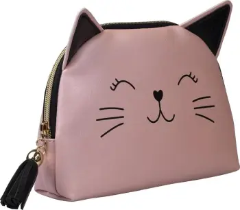 Çantë kozmetike KillyS Pink Cat për femra rozë 1 copë