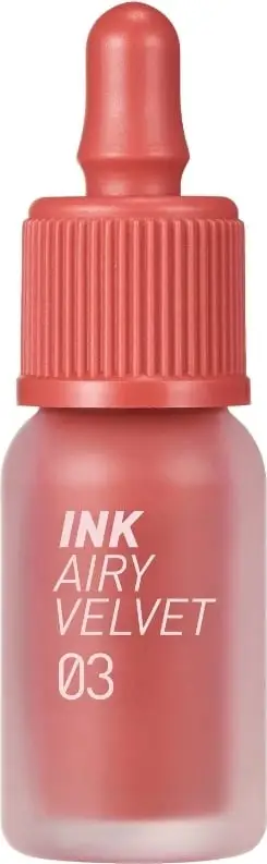 Buzëkuq Peripera Ink Airy Velvet Liquid për femra 03 Cartoon Coral 4g