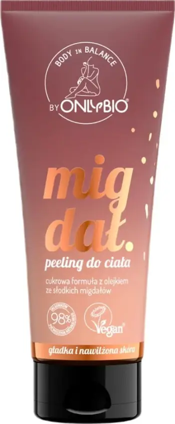 Peeling për trup për femra OnlyBio Body In Balance Bajame 200ml