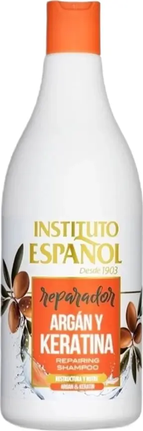Shampon për femra Instituto Espanol riparues me argan dhe keratinë, 750ml