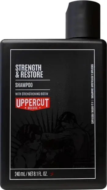 Shampon për burra Uppercut Strength & Restore 240ml