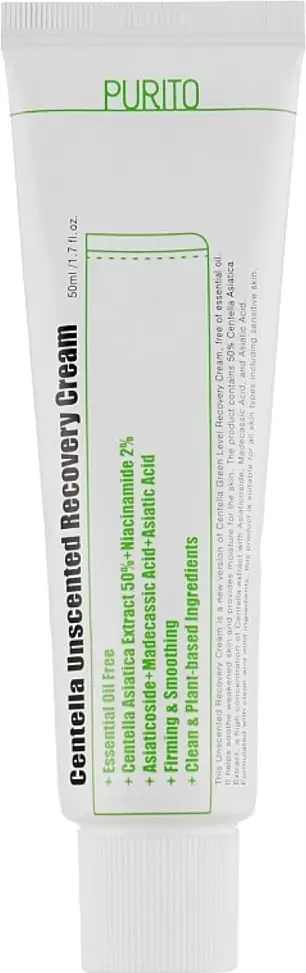 Krem fytyre për femra PURITO Centella Unscented Recovery Cream 50ml