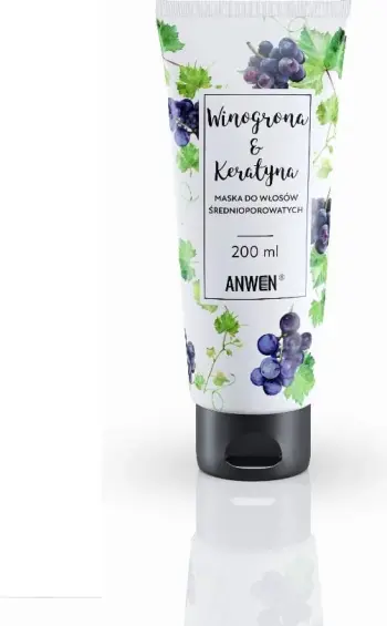 Maskë për flokë Anwen mesatare porozitet me rrush dhe keratinë për femra 200ml