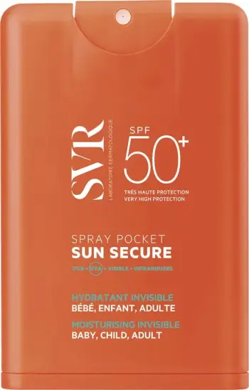 Spray për diell SVR Sun Secure Spray Pocket SPF50+, 20ml