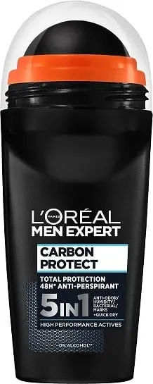 Antiperspirant roll-on për meshkuj L'Oreal Paris Men Expert Carbon Protect 50ml - 1