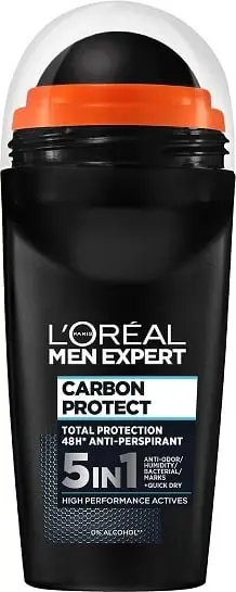 Antiperspirant roll-on për meshkuj L'Oreal Paris Men Expert Carbon Protect 50ml