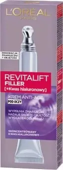 Krem për sy L'Oreal Paris Revitalift Filler [HA] Anti-Age për femra 15ml